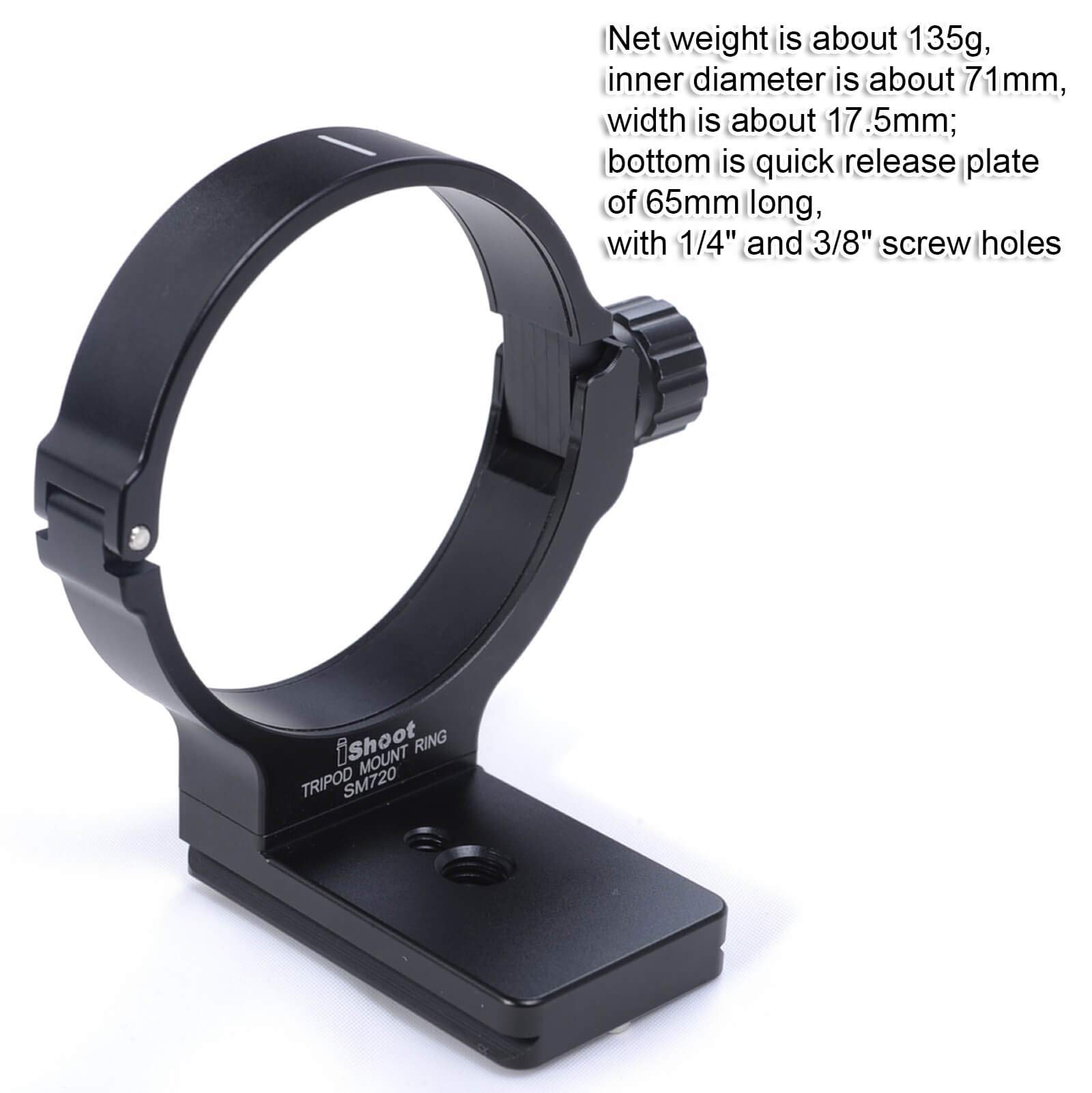 Amazon | iShoot カメラリング式三脚座, for シグマ Sigma AF APO 70